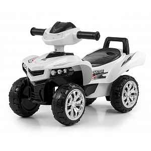 Milly Mally Dětské odrážedlo čtyřkolka Quad Monster Milly Mally, zvuky, světlo - bílé