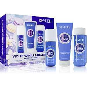 Revuele Violet Vanilla Delight Fragrance Trio Set dárková sada na tělo pro ženy