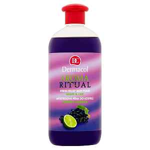 Dermacol Aroma Ritual antistresová pěna do koupele hrozny s limetkou  500 ml