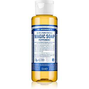 Dr. Bronner’s Peppermint tekuté univerzální mýdlo 100 ml