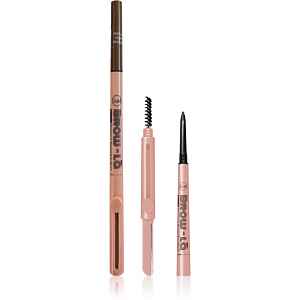 J.Cat Beauty Brow-LA tužka na obočí s kartáčkem odstín 104 Rich Brown 0.08 g