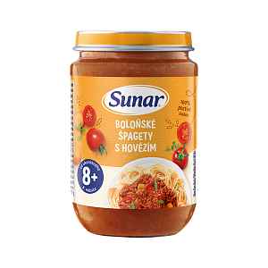 Sunar Příkrm Špagety s boloňskou omáčkou 8m+ 190 g