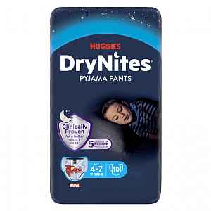 Plenkové kalhotky Dry Nites pro chlapce s váhou 17-30 kg.