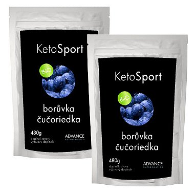 ADVANCE KetoSport, příchuť borůvka 480g 1+1 ZDARMA*