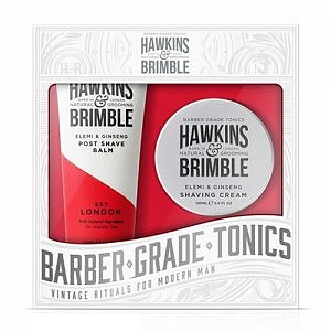 Hawkins & Brimble Pánský set krém na holení 100 ml + balzám po holení 125ml