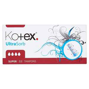 KOTEX Tampony Ultra Sorb Super 32ks