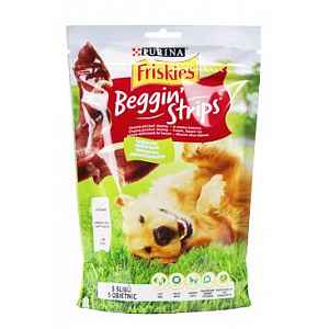 Friskies Beggin Strips s příchutí slaniny 120g