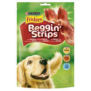 Friskies Beggin Strips s příchutí slaniny 120g