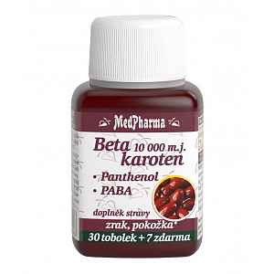 MedPharma Beta karoten 10,000 m.j. s Panthenolem + PABA, 37 tbl.