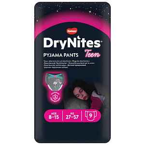 Plenkové kalhotky Dry Nites pro děvčata s váhou 27-57kg.