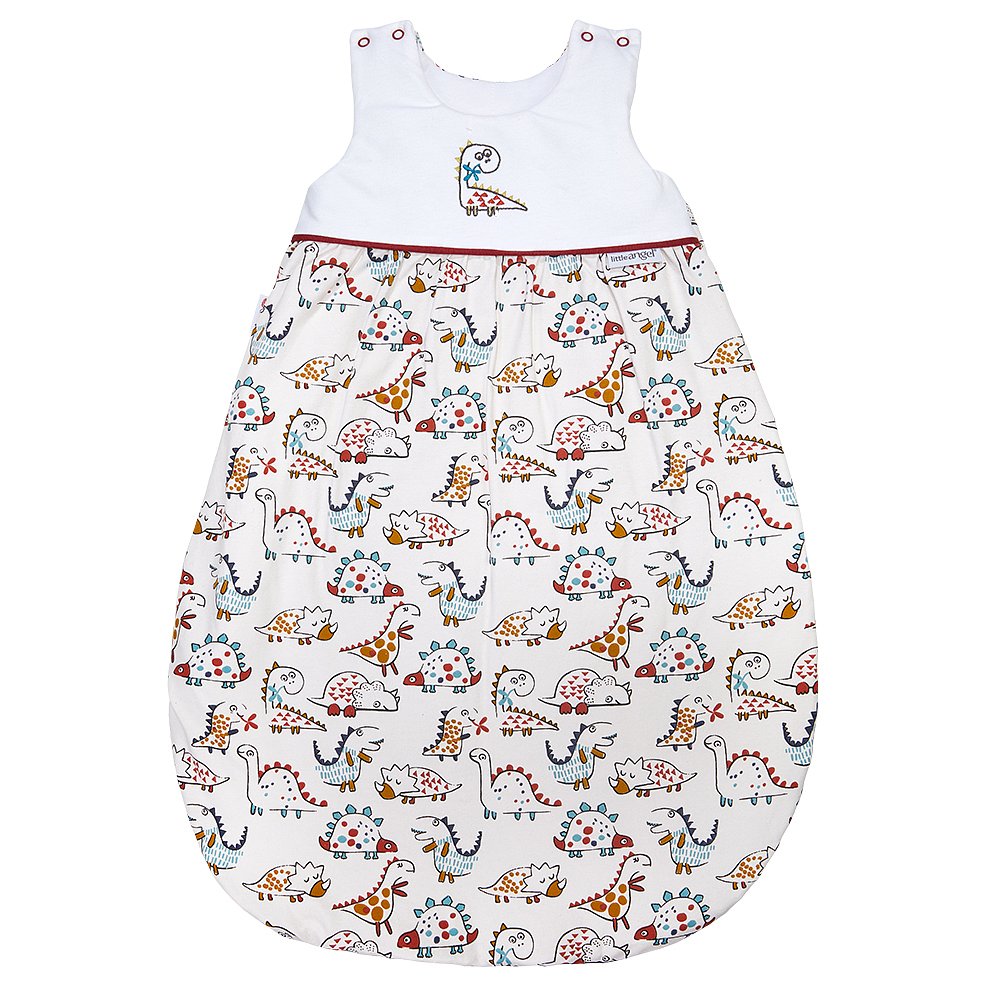 LITTLE ANGEL Spací pytel Outlast® 74-80 dino/bílá