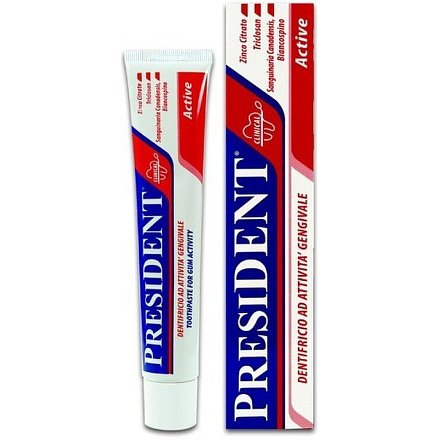 PresiDENT Zubní pasta Active astring.antibakt.75ml