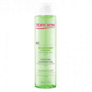 Topicrem AC Purifying Cleansing Gel hloubkově čisticí gel pro mastnou citlivou pleť 400 ml