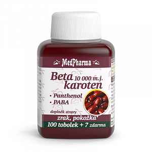 MedPharma Beta karoten 10,000 m.j. s Panthenolem + PABA, 107 tbl.