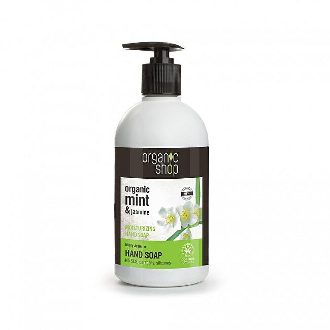 Organic Shop Hydratační mýdlo na ruce Mátový jasmín (Hand Soap)  500 ml