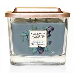 Yankee Candle Aromatická svíčka střední hranatá Dark Berries  347 g