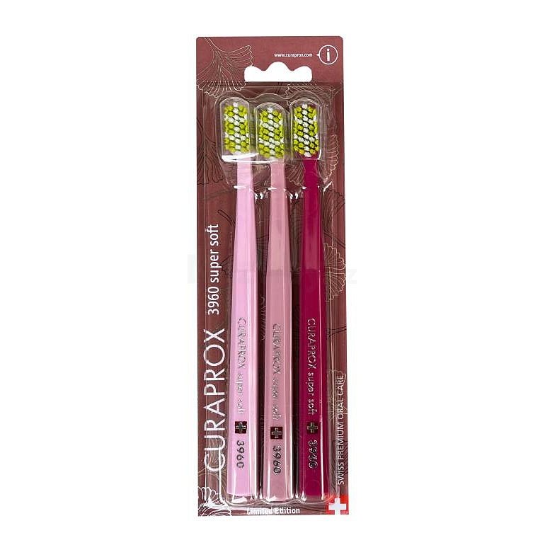Curaprox CS 3960 Supersoft Ginkgo zubní kartáček 3 ks
