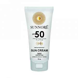 SUNNORÉ Sun Cream SPF 50 krém na opalování 75 ml