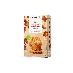 THE BEGINNINGS Sušenky ovesné proteinové s karamelem 80 g