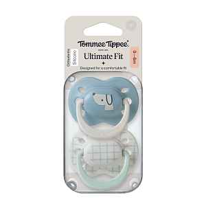 Tommee Tippee Silikonový dudlík Ultimate Fit Deco Boy 0-6m 2 ks více barevných variant