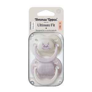 Tommee Tippee Silikonový dudlík Ultimate Fit Deco Girl 0-6m 2 ks více barevných variant