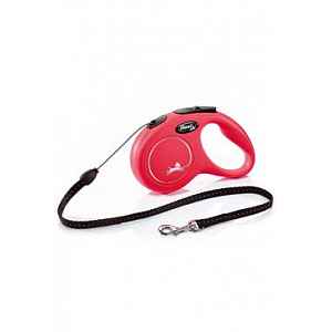 Vodítko Flexi Classic New S Lanko 5m/12kg červená