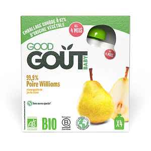 GOOD GOUT BIO Hruška 4x85 g