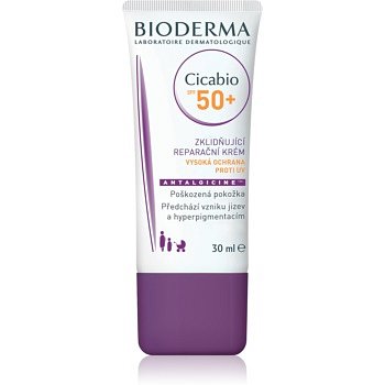 Bioderma Cicabio zklidňující a obnovující péče SPF 50+  30 ml