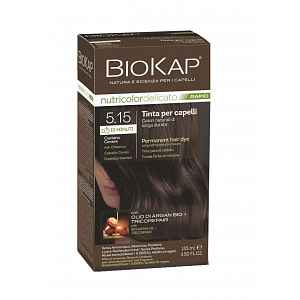 BIOKAP Nutricolor Delicato Rapid 5.15 Popelavě kaštanová barva na vlasy 135 ml