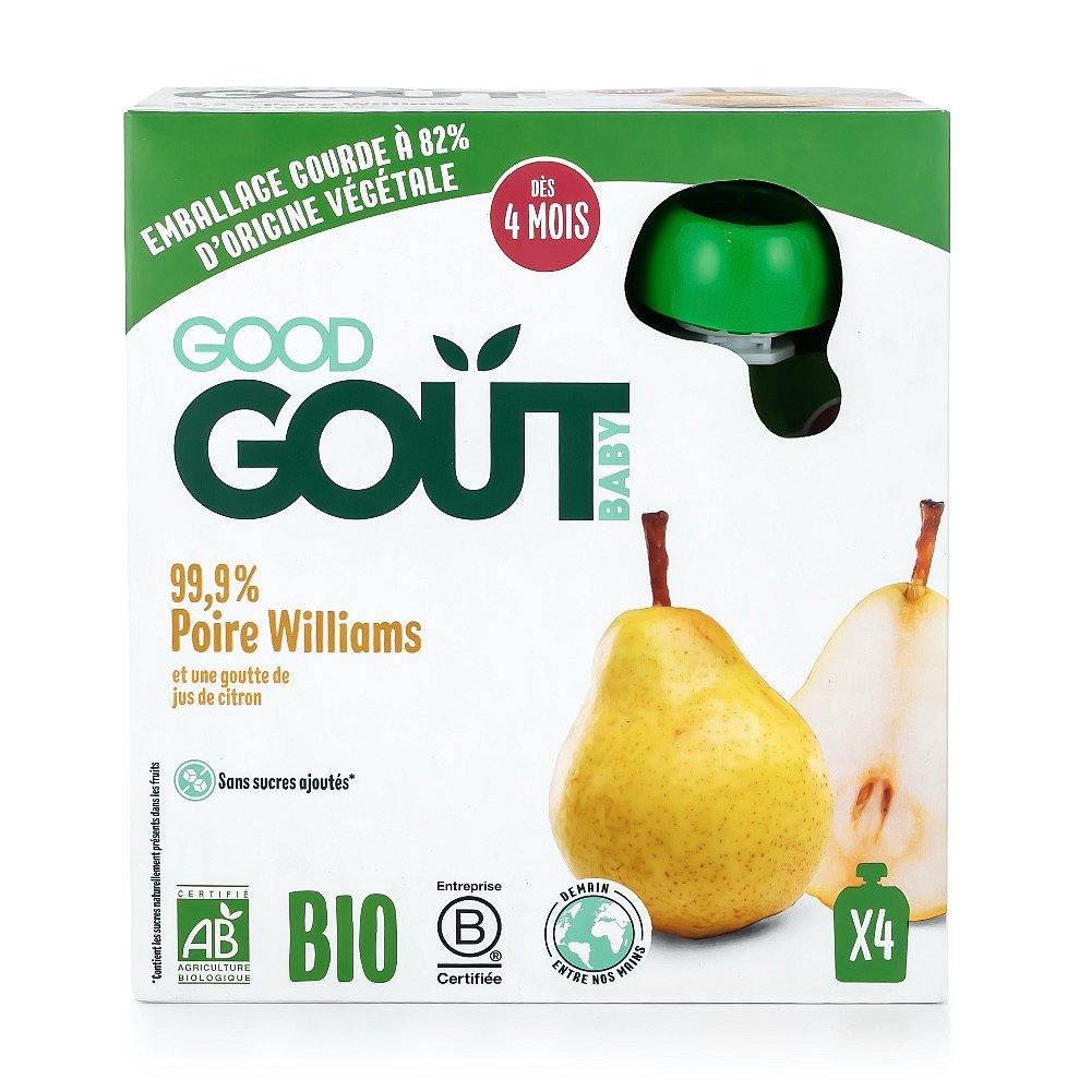 GOOD GOUT BIO Hruška 4x85 g