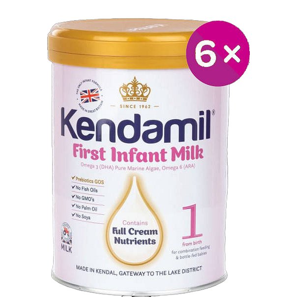 Kendamil kojenecké mléko 1 DHA+ 6x900g
