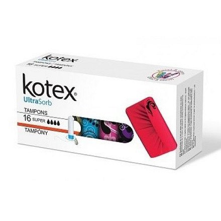 KOTEX Tampony Ultra Sorb Super 16ks