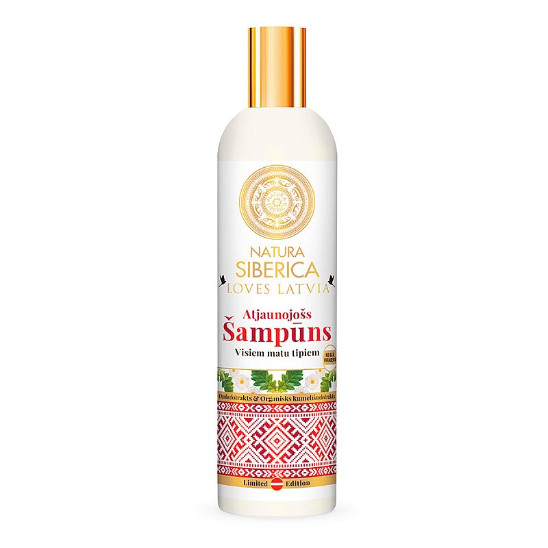 Natura Siberica Loves Latvia Šampon regenerační 400 ml