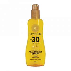 SUNNORÉ Transparent Spray SPF 30 sprej na opalování 200 ml
