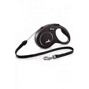 Vodítko Flexi Classic New S Lanko 8m/12kg černá