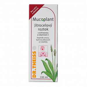 Mucoplant Jitrocel.sirup bez cukru+echinacea 123g