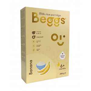Beggs Mléčná rýžová kaše banánová 200 g