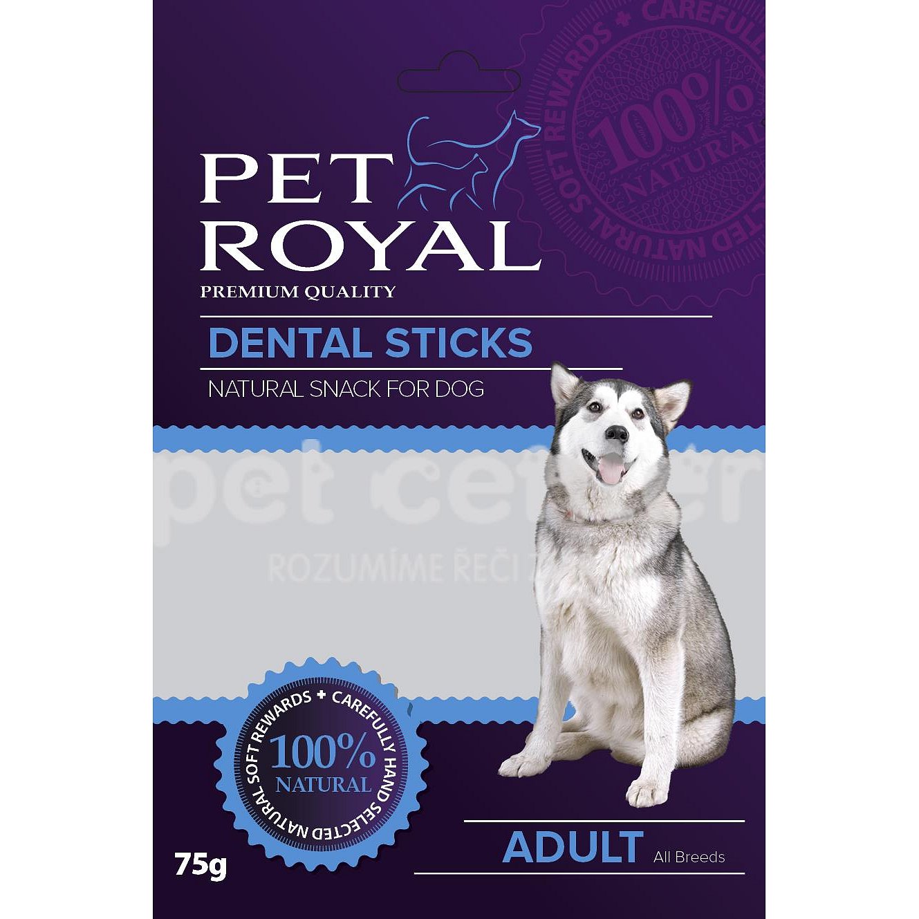 Pet Royal Dog Dental sticks zeleno-cervena 75g
