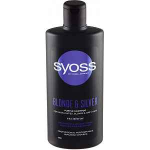 Syoss Šampon pro blond a šedivé vlasy Blond & Silver (Purple Shampoo) 440 ml