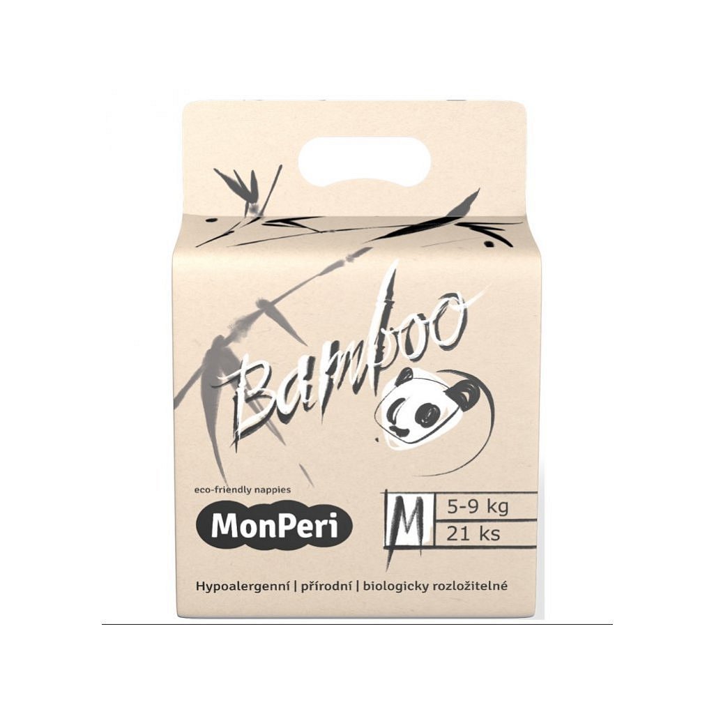 MONPERI Jednorázové eko pleny Bamboo M 5-8 kg