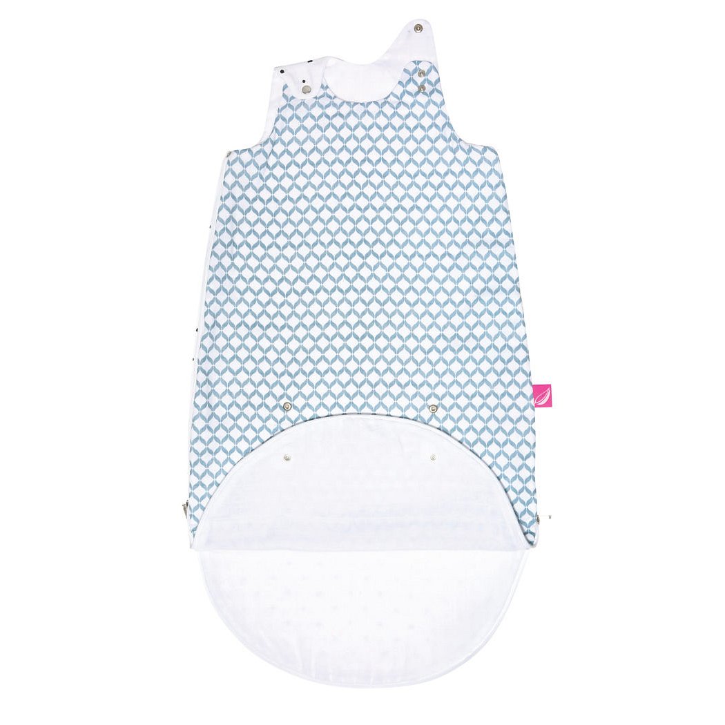 MOTHERHOOD Vak na spaní mušelínových 2v1 Zip a Round Blue Classics 3-18 m 0,5 tog