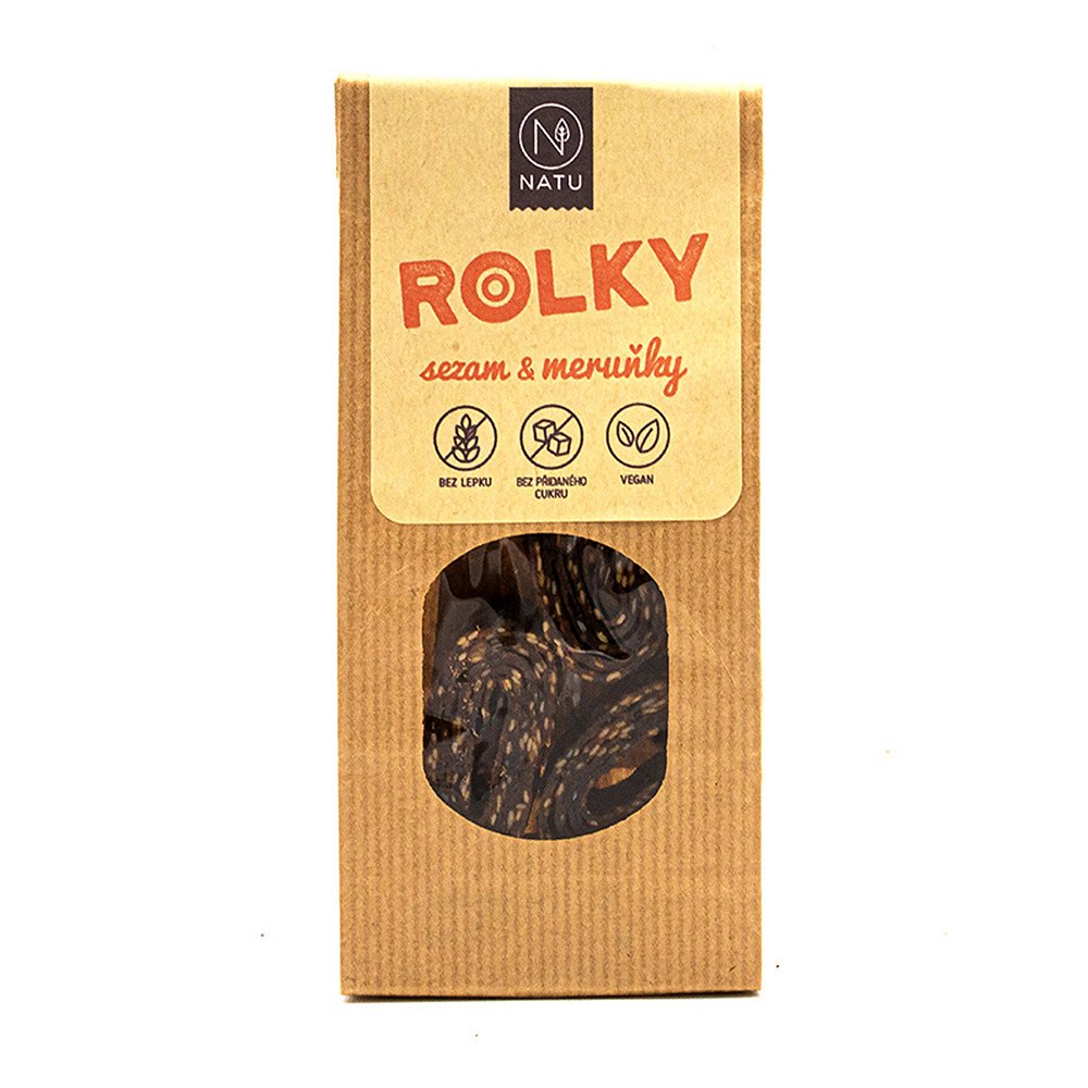 NATU Sezamové rolky s meruňkami 45 g