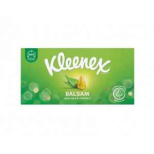 Kleenex Balsam papírové kapesníčky s výtažkem z měsíčku lékařského 3-vrstvé 64 ks