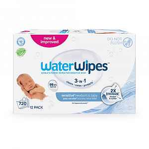 WATERWIPES 100% BIO odbouratené ubrousky 12x60ks