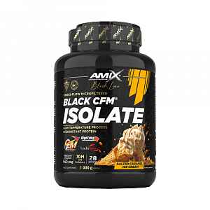 Black CFM Isolate 1000g - jahodový cheesecake