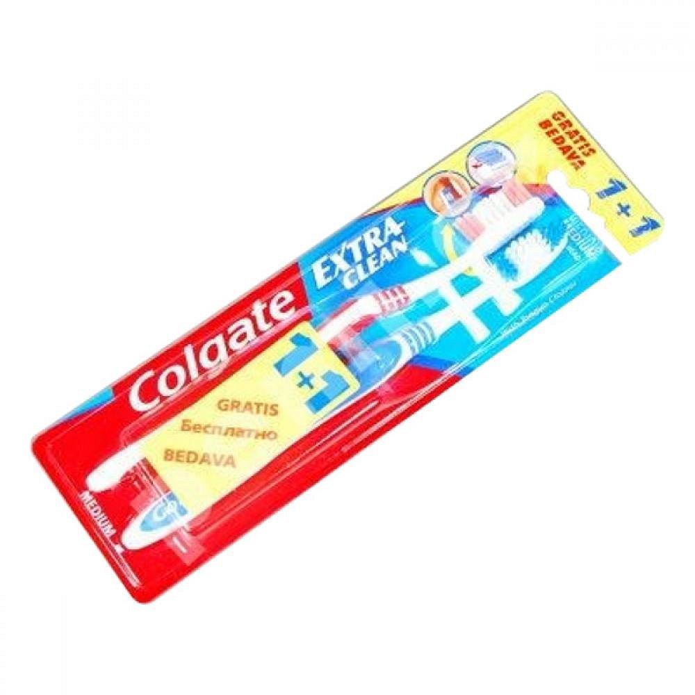 COLGATE zubní kartáček extra clean 1+1 zdarma