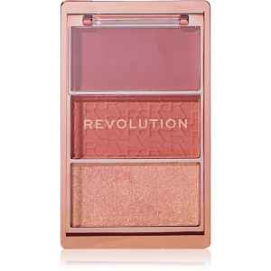 Revolution Blush Icon Palette paleta tvářenek odstín Aura Points Rose 9.8 g