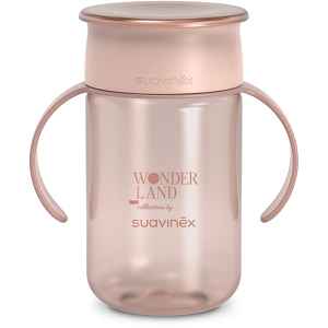 Suavinex Wonderland 360° Trainer Cup tréninkový hrnek s držadly Pink 12m+ 340 ml