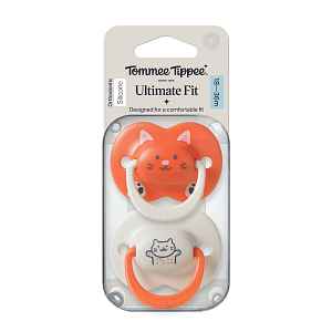 Tommee Tippee Silikonový dudlík Ultimate Fit Deco Girl 18-36m 2 ks více barevných variant