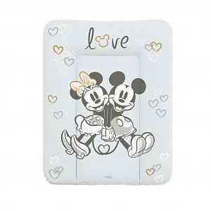 CEBA Podložka přebalovací měkká na komodu 50x70 Disney Minnie & Mickey Grey